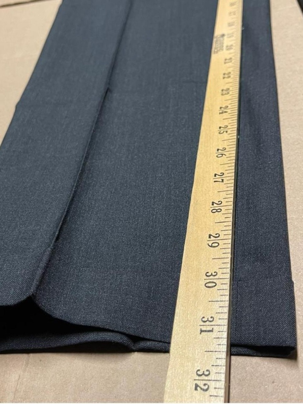VTG J Crew Oarsman Pants Men 34x32 Wool Cuffed Straight Leg Regular Fit Charcoal - Picture 8 of 9